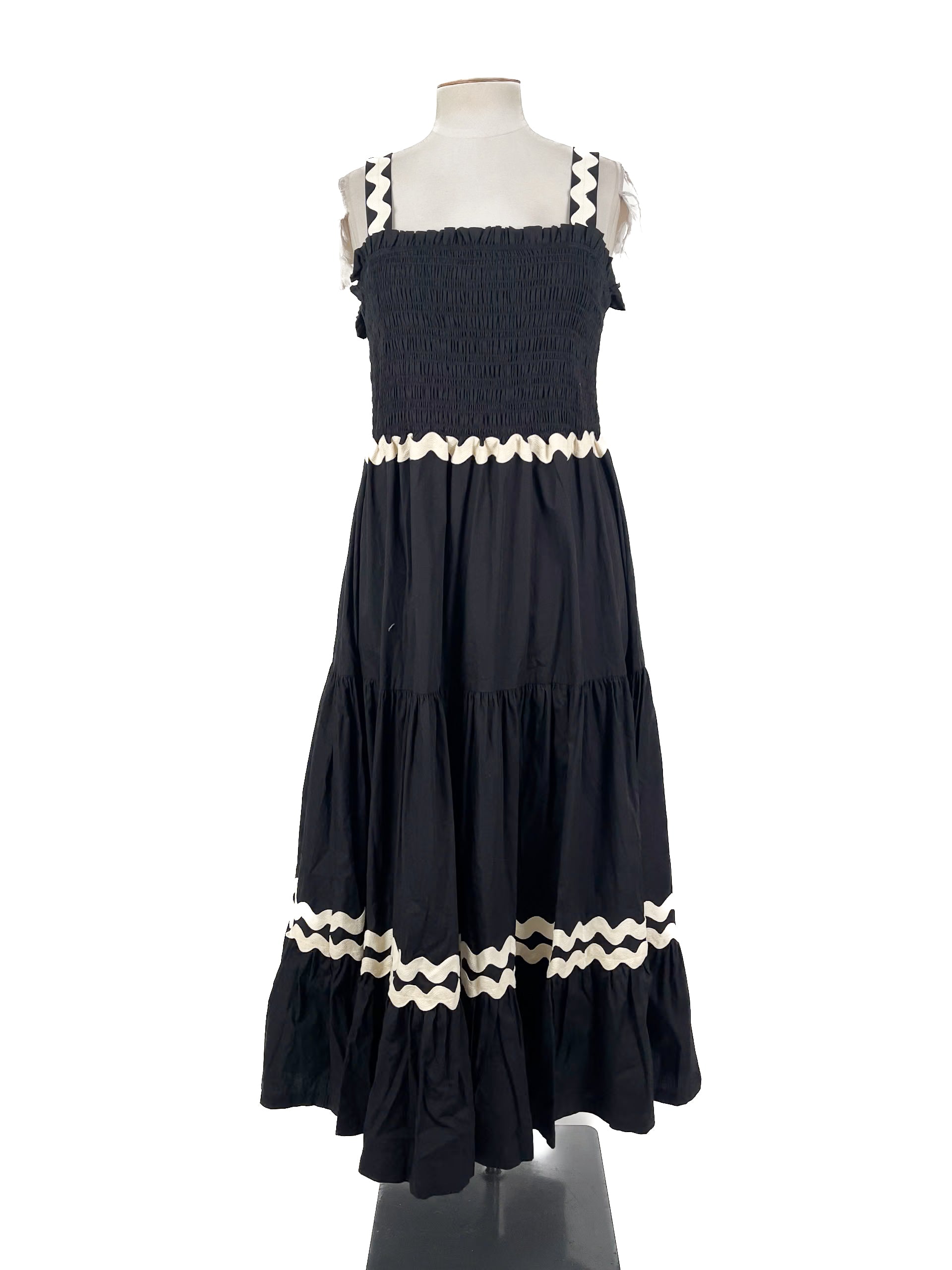 Whistle - Black Maxi Dress (Size 16)