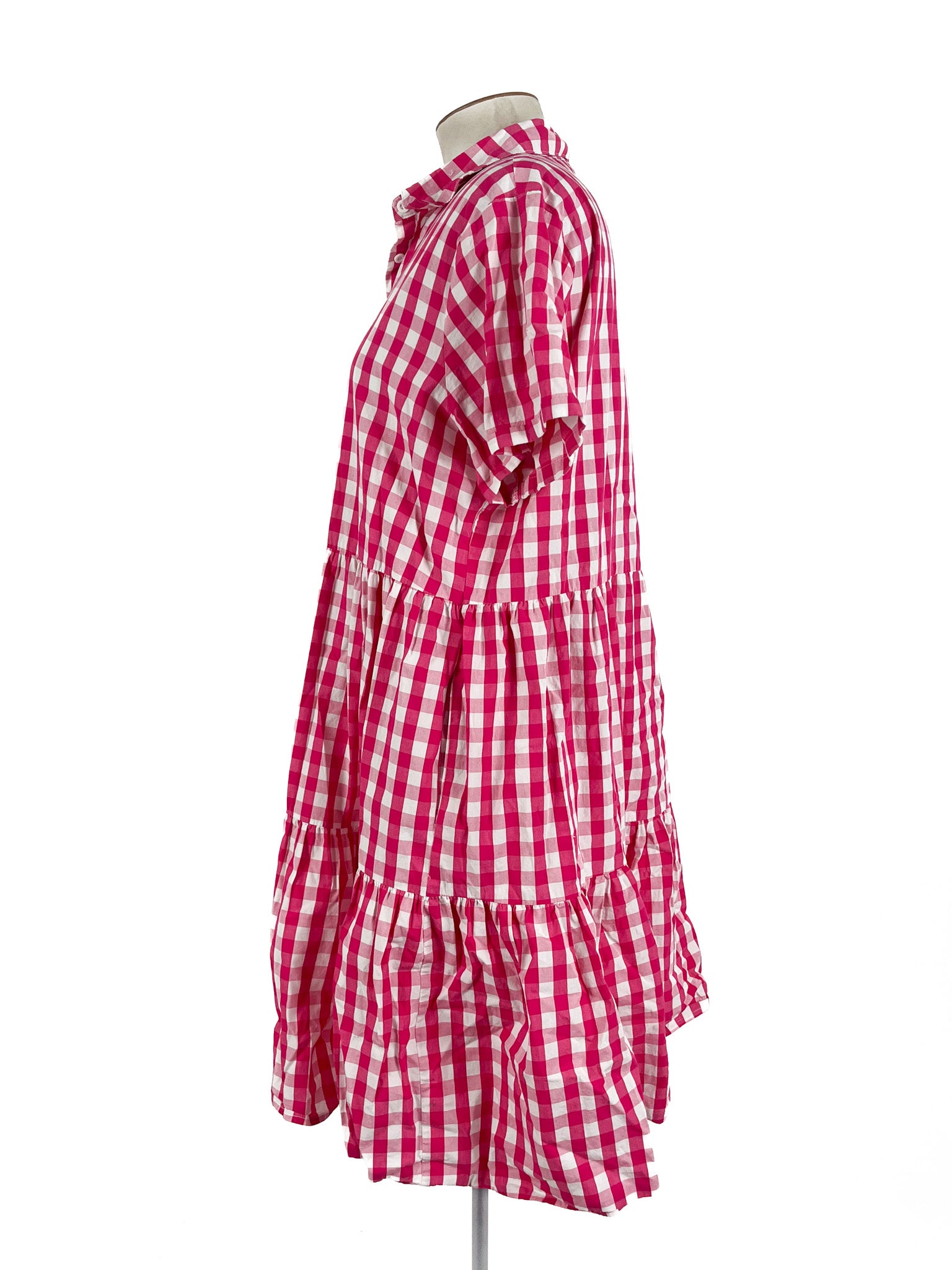 Betty Basics - Pink & White Mini Dress (Size 14)