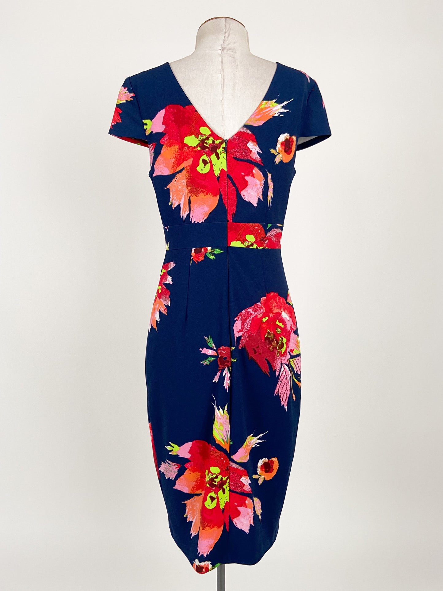 Jax Black Label | Navy Cocktail/Workwear Dress | Size 8