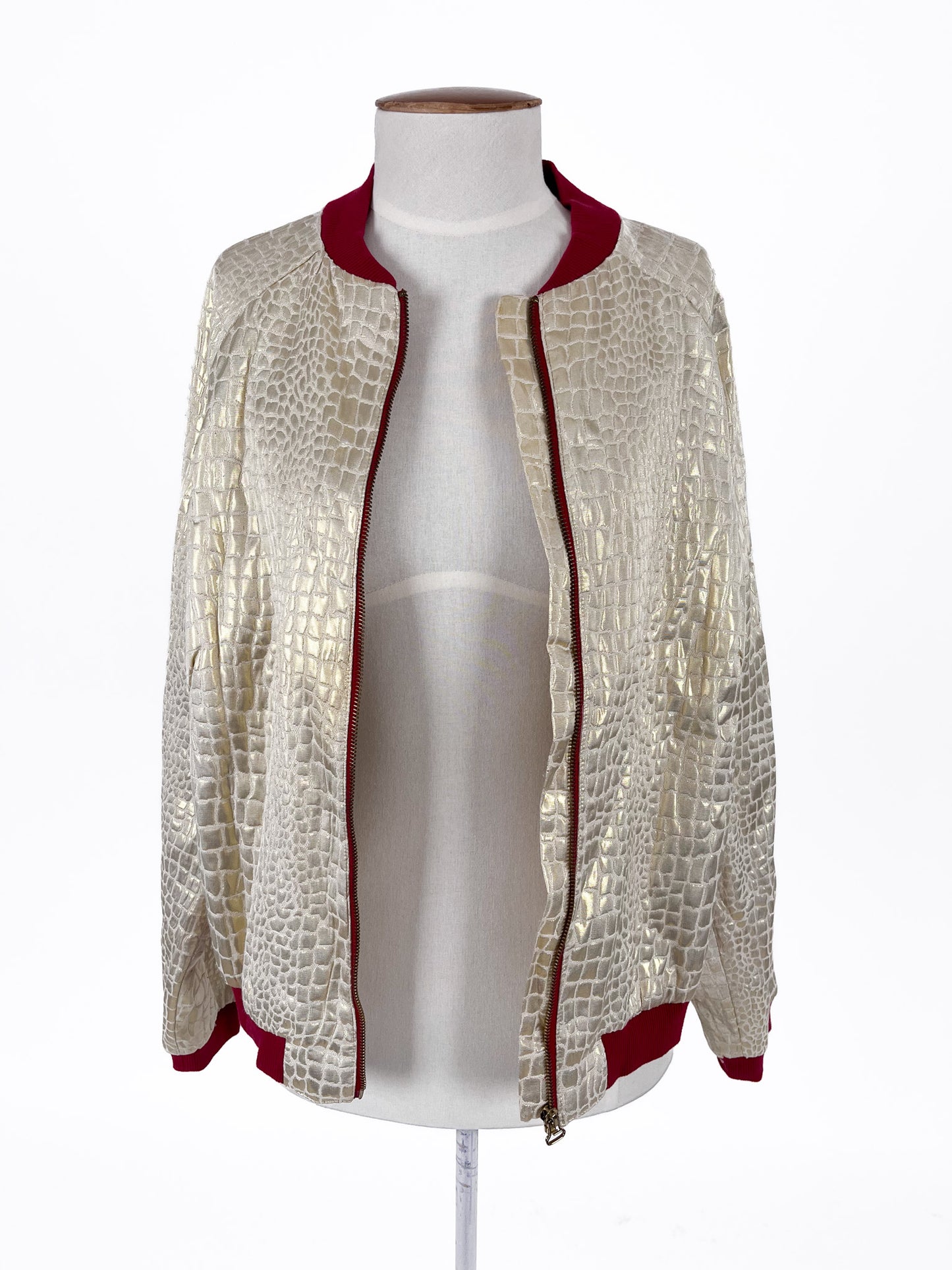 Ketz-ke | Gold Casual Jacket | Size 14