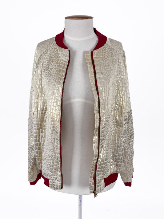Ketz-ke | Gold Casual Jacket | Size 14