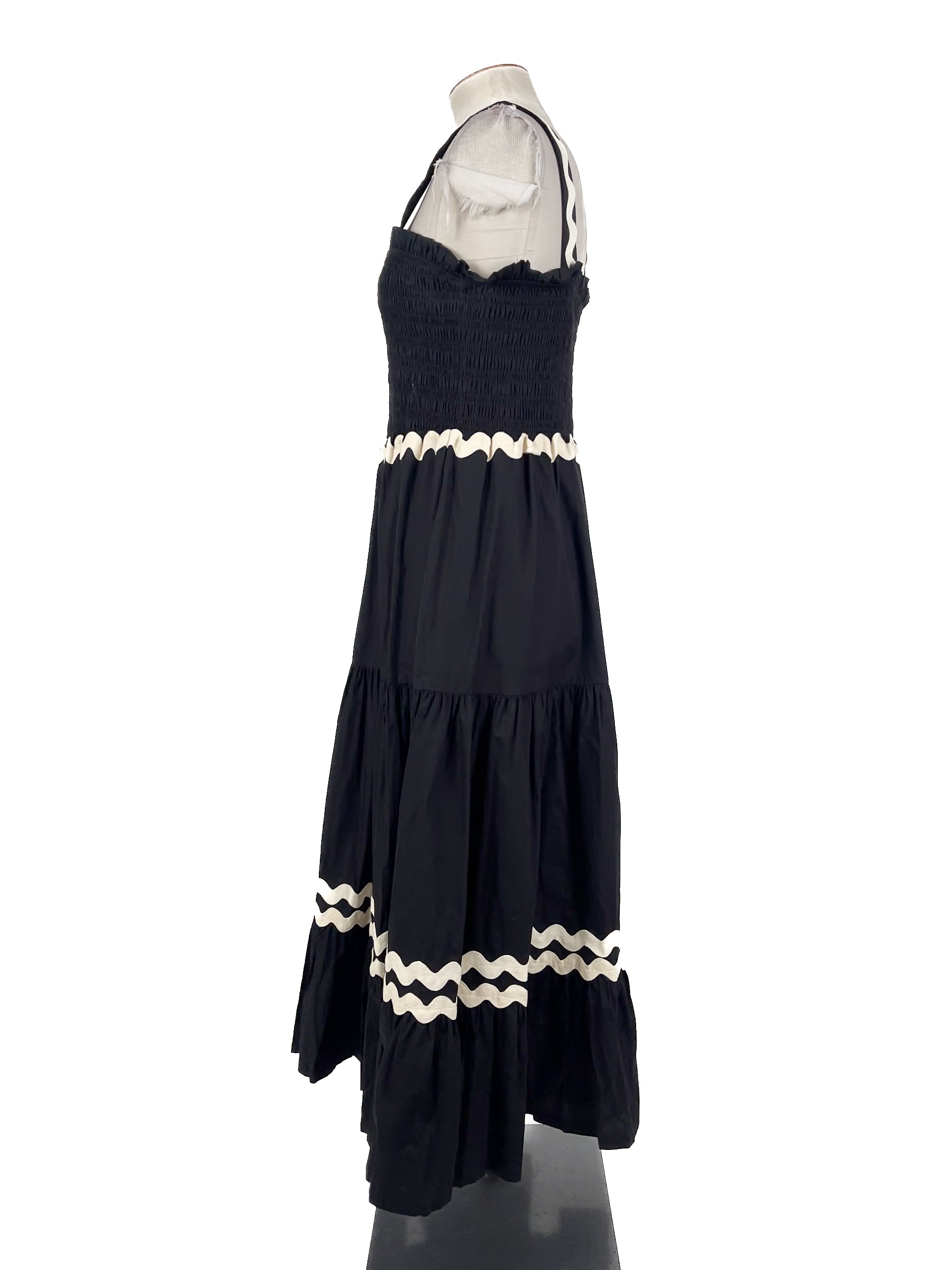 Whistle - Black Maxi Dress (Size 16)