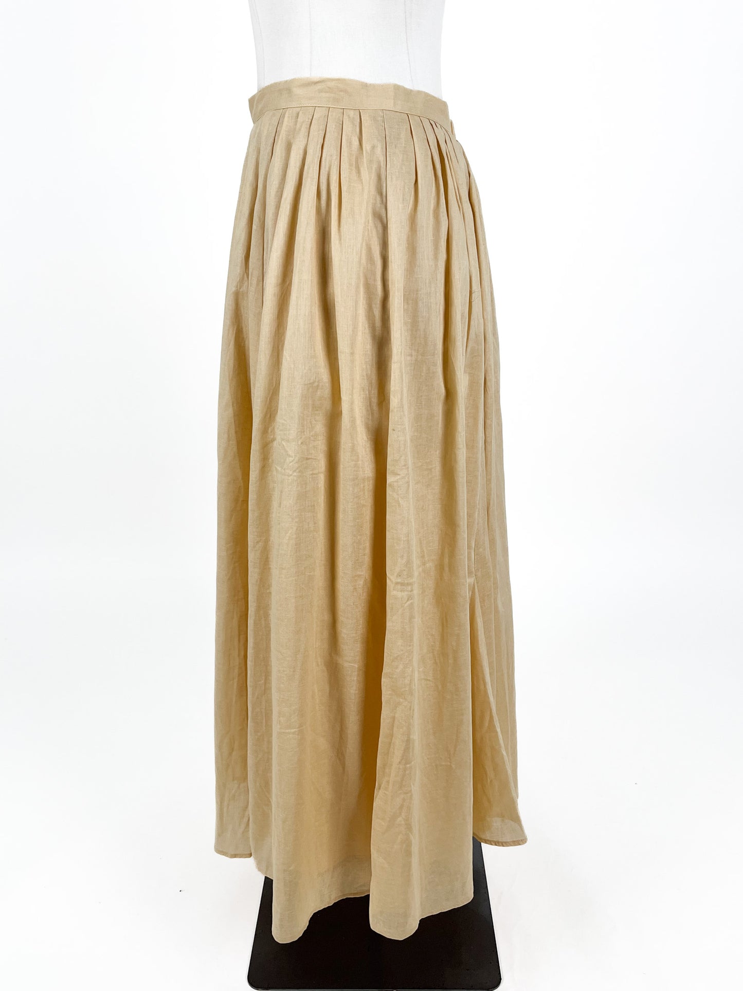 Dissh - Yellow Linen Skirt (Size 12)