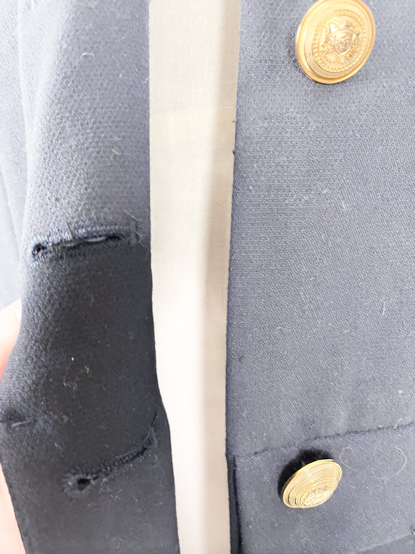 Zara | Navy Casual Coat | Size S