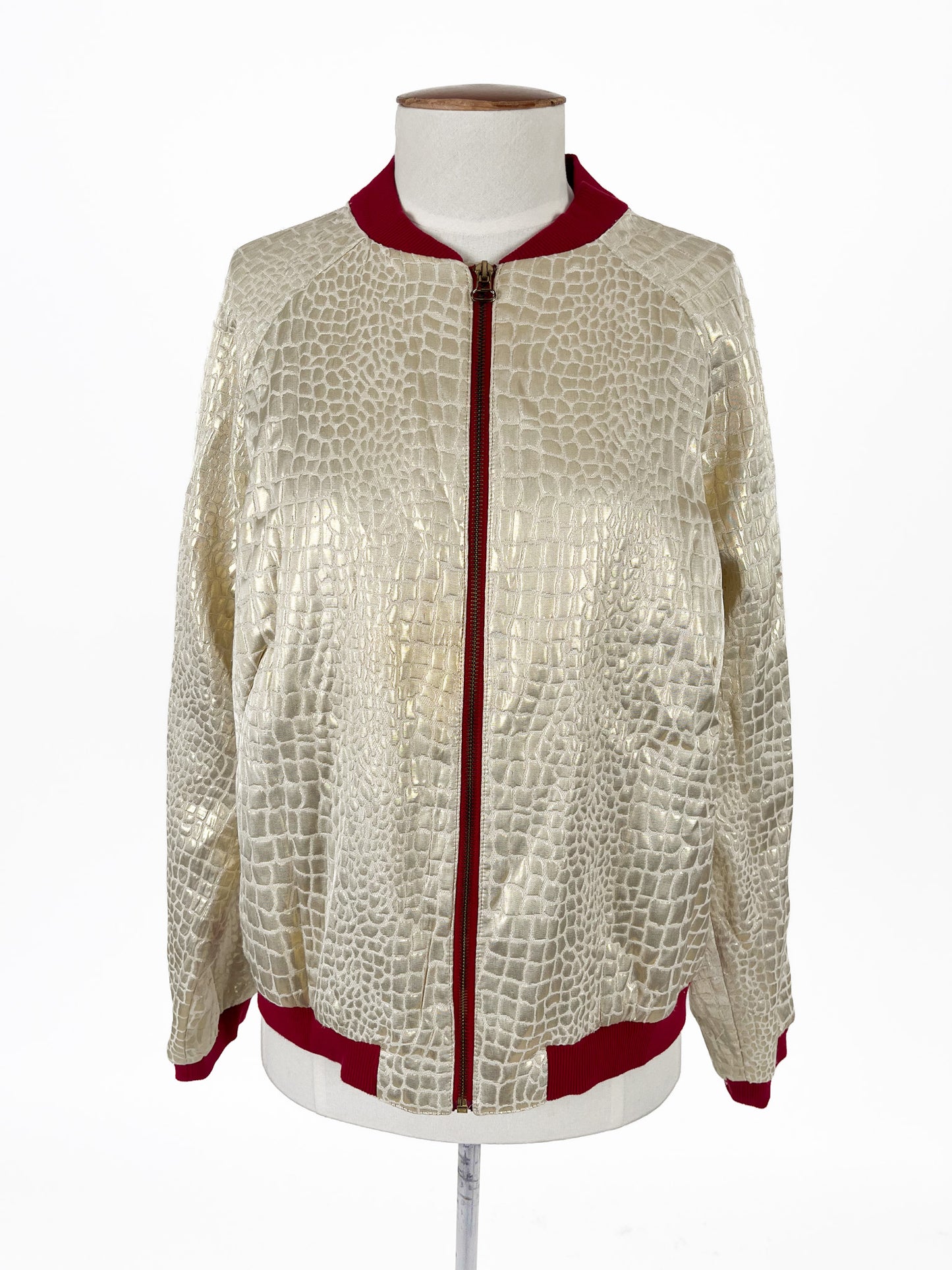 Ketz-ke | Gold Casual Jacket | Size 14