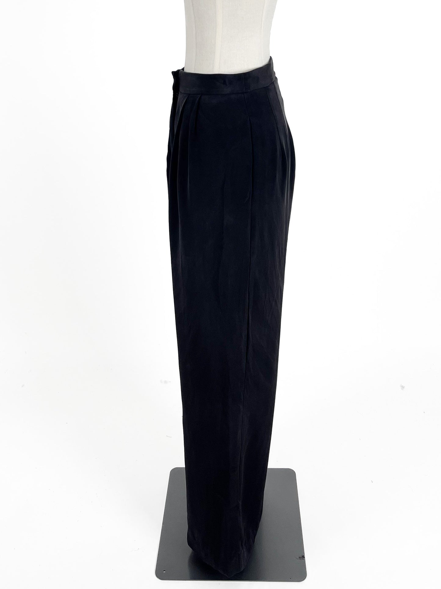 Kookai | Black High waisted Wide leg Pants | Size 10