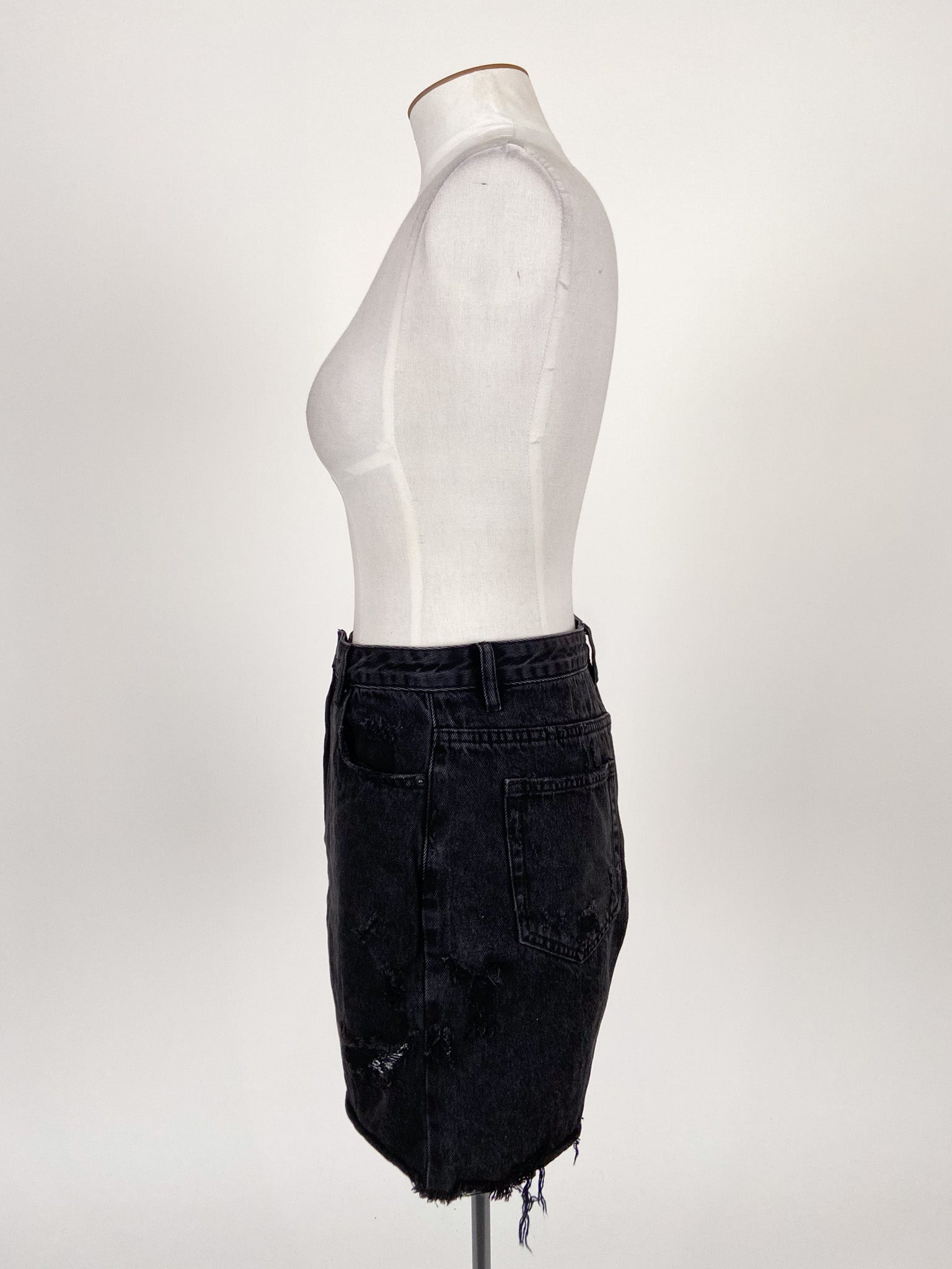 Black denim skirt sales glassons