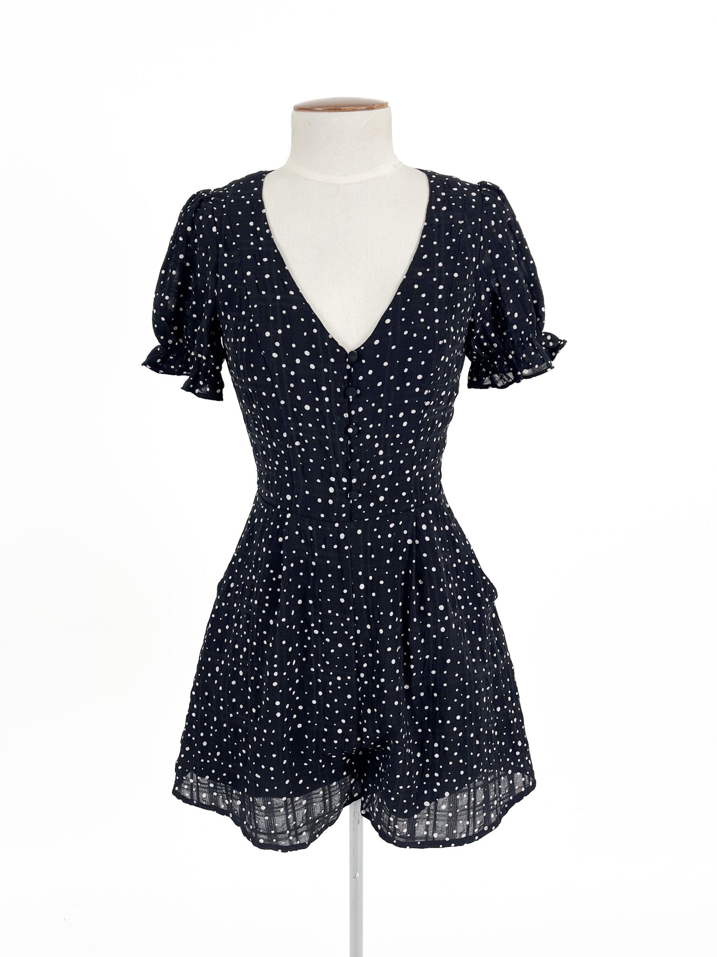 Dotti | Black Casual Playsuit | Size 4
