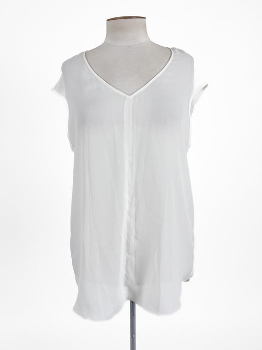 Ashley Fogel | White Casual Top | Size 16