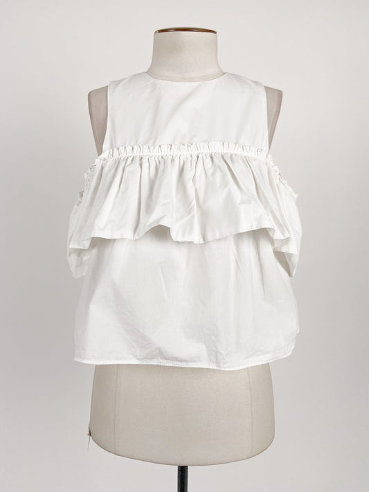 Zara | White Casual/Workwear Top | Size XS