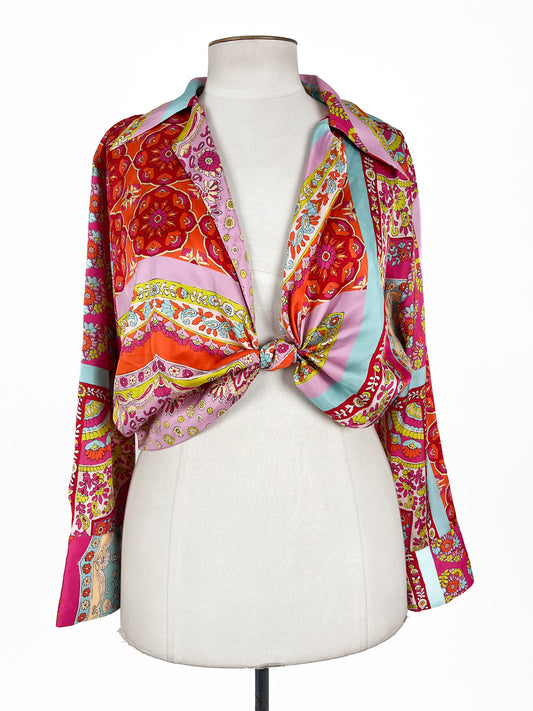 Zara | Multicoloured Casual Top | Size XL