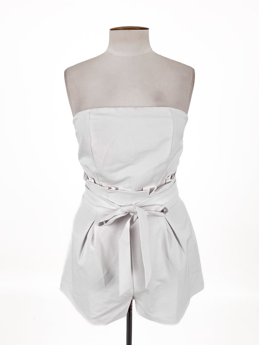 Missguided | White Casual/Cocktail Playsuit | Size 12
