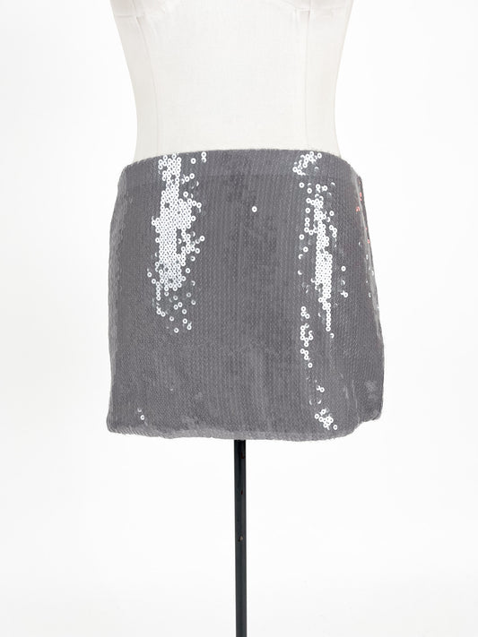 Beginning Boutique | Grey Cocktail Skirt | Size 16