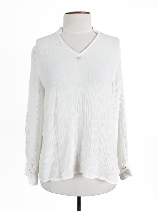 Madly Sweetly | White Casual Top | Size 8