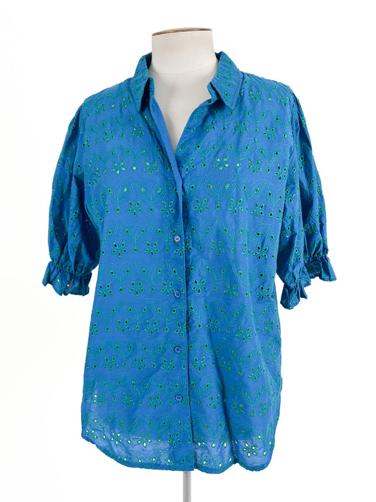 Coco & Belle | Blue Casual Top | Size M