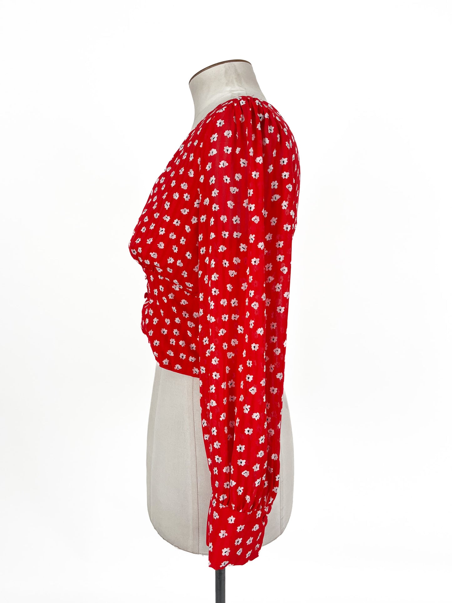 Morning Mist | Red Casual Blouse | Size 12