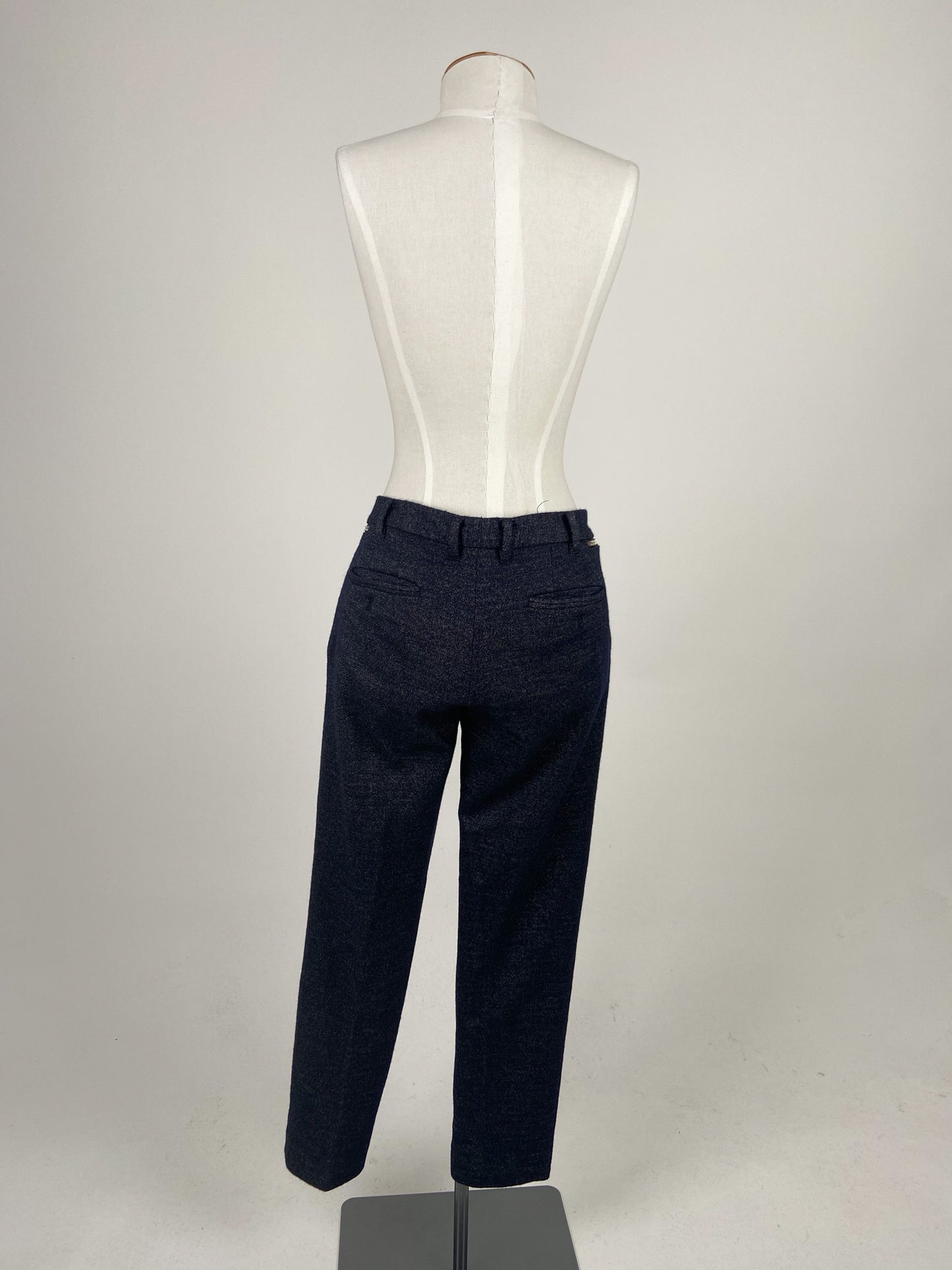 TOPTEN | Navy Pleated Pants | Size S