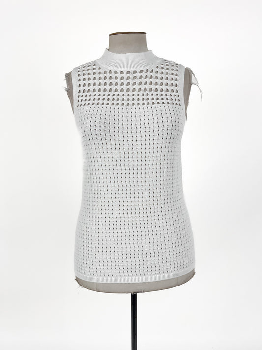 Veronika Maine - White Tank Top (Size L)
