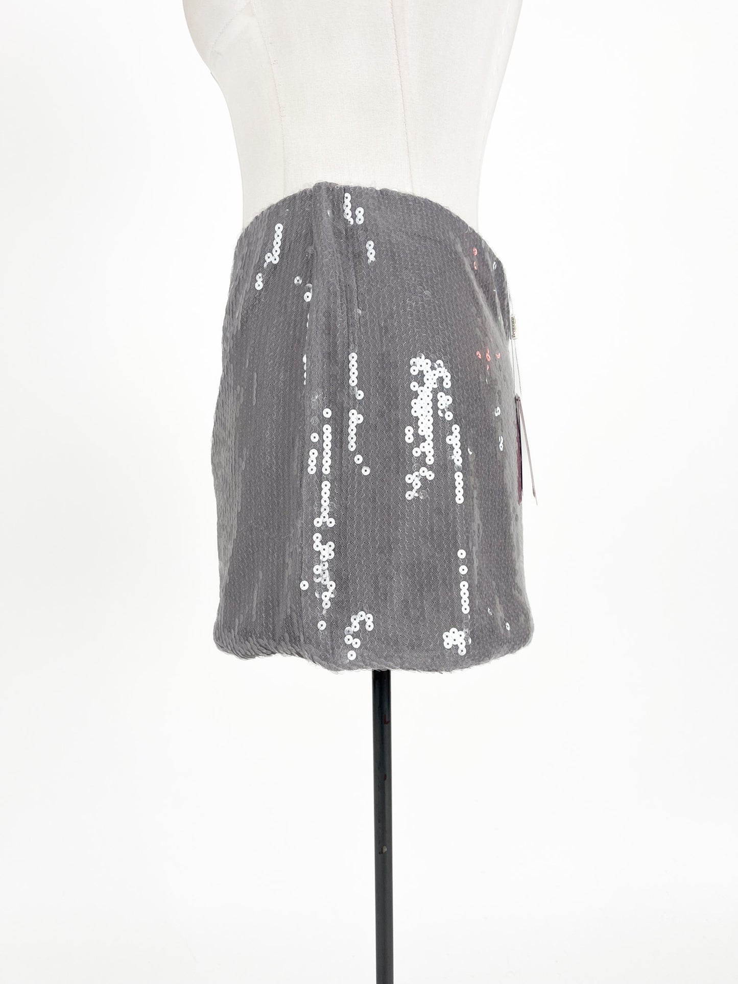 Beginning Boutique | Grey Cocktail Skirt | Size 16