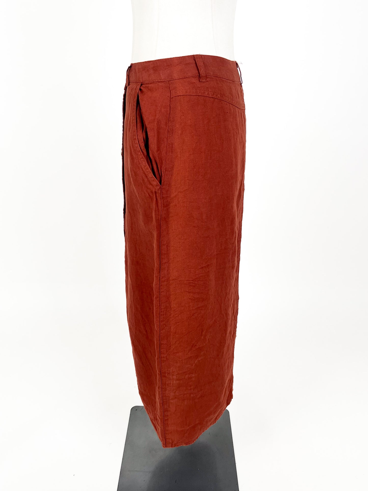 Max - Red Midi Skirt (Size 12)