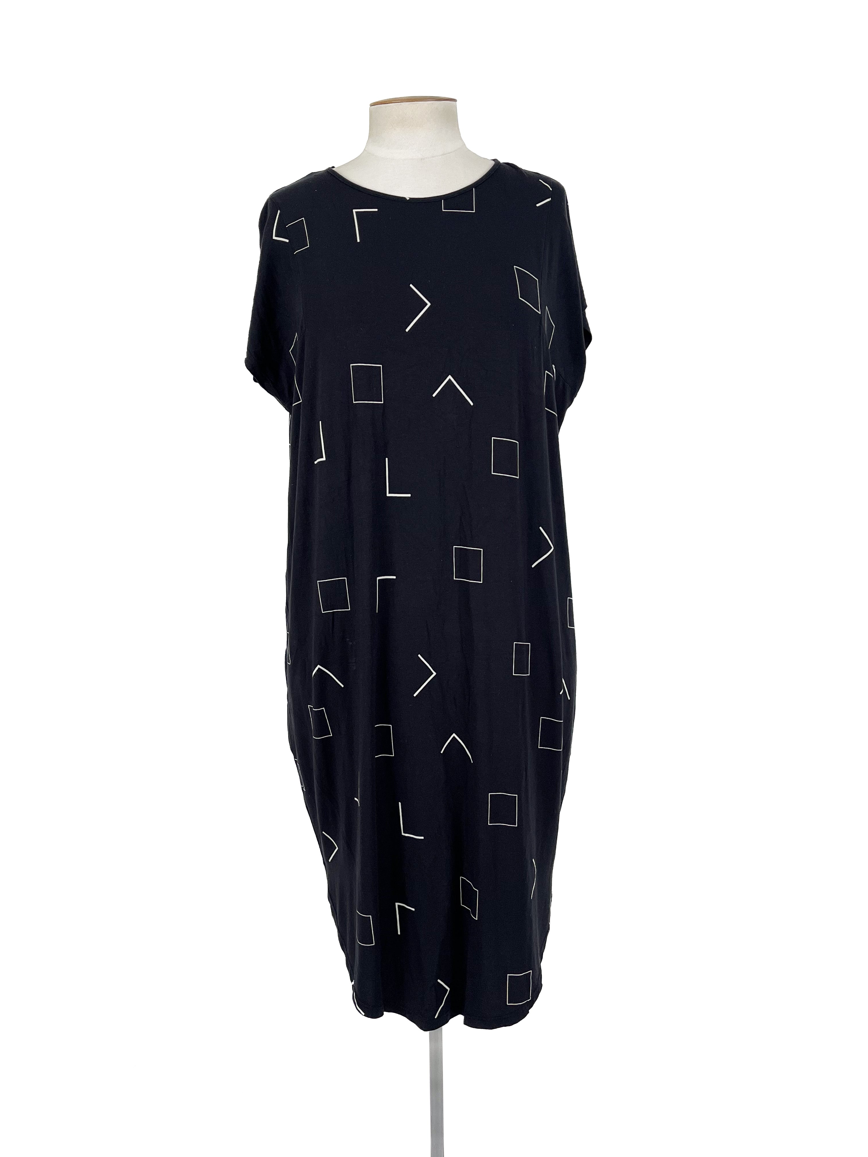 Tani - Black Midi Dress (Size 12)