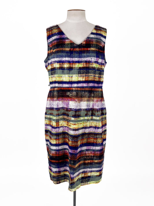 Jacqui.E | Multicoloured Workwear Dress | Size 16
