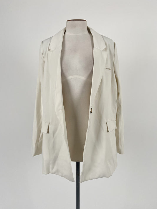 Heidi Frank | White Workwear Jacket | Size M