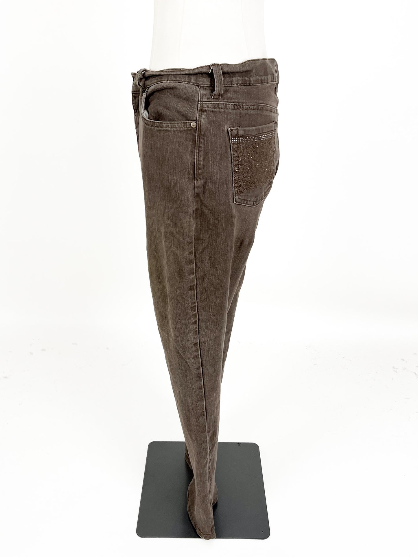 Gloria Vanderbilt | Brown Casual Jeans | Size 16