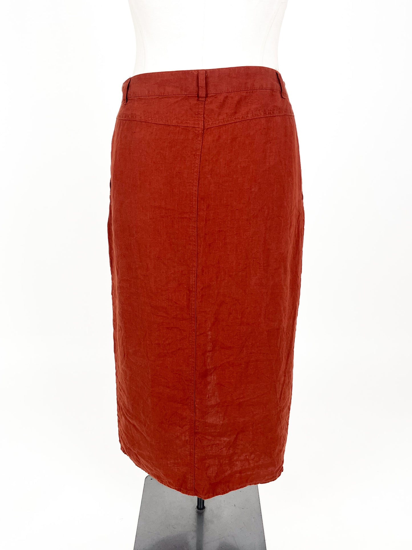 Max - Red Midi Skirt (Size 12)