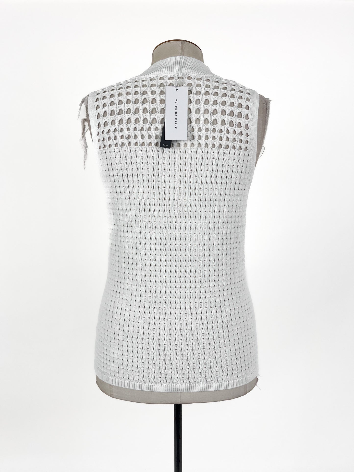 Veronika Maine - White Tank Top (Size L)