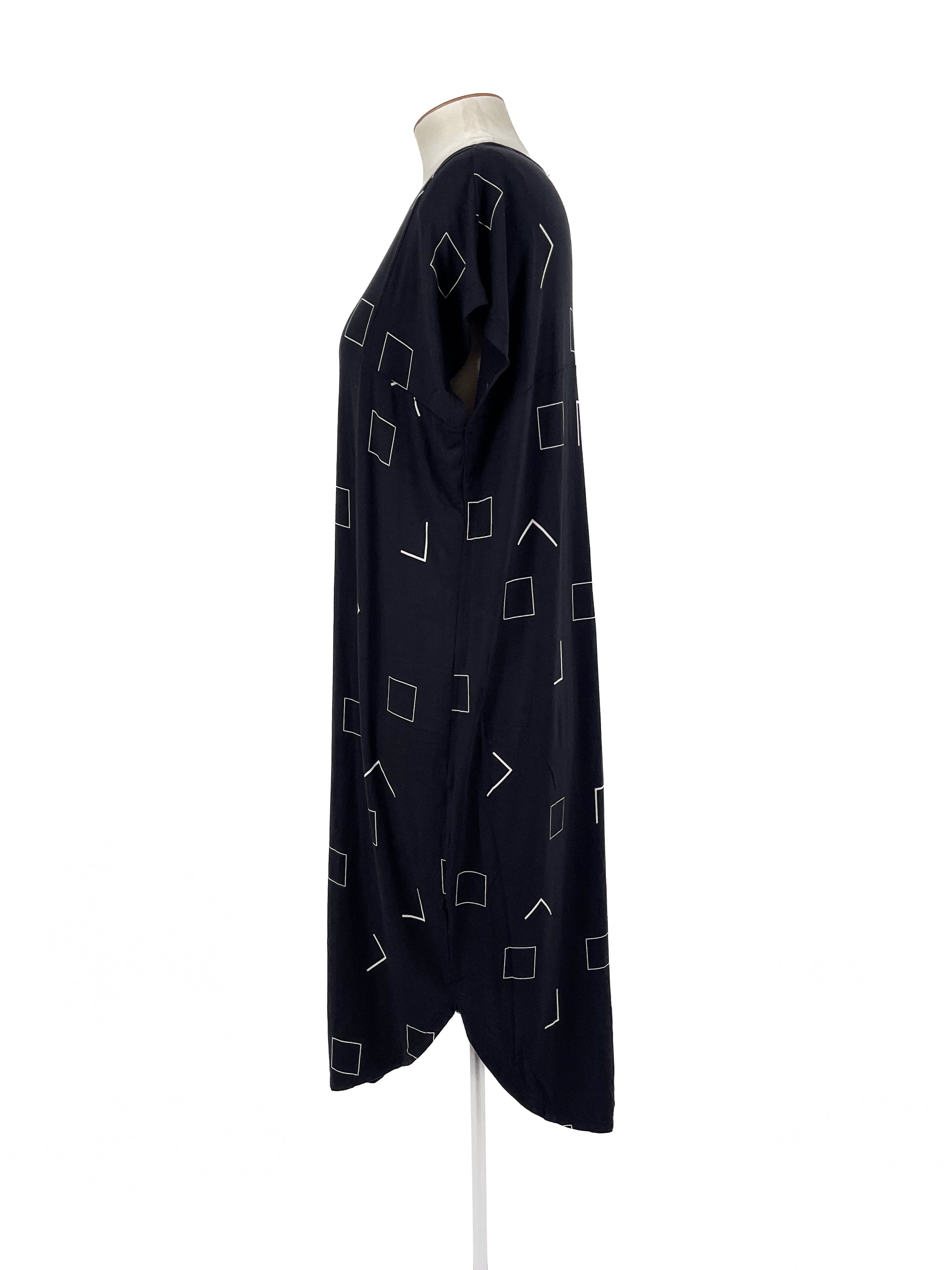 Tani - Black Midi Dress (Size 12)