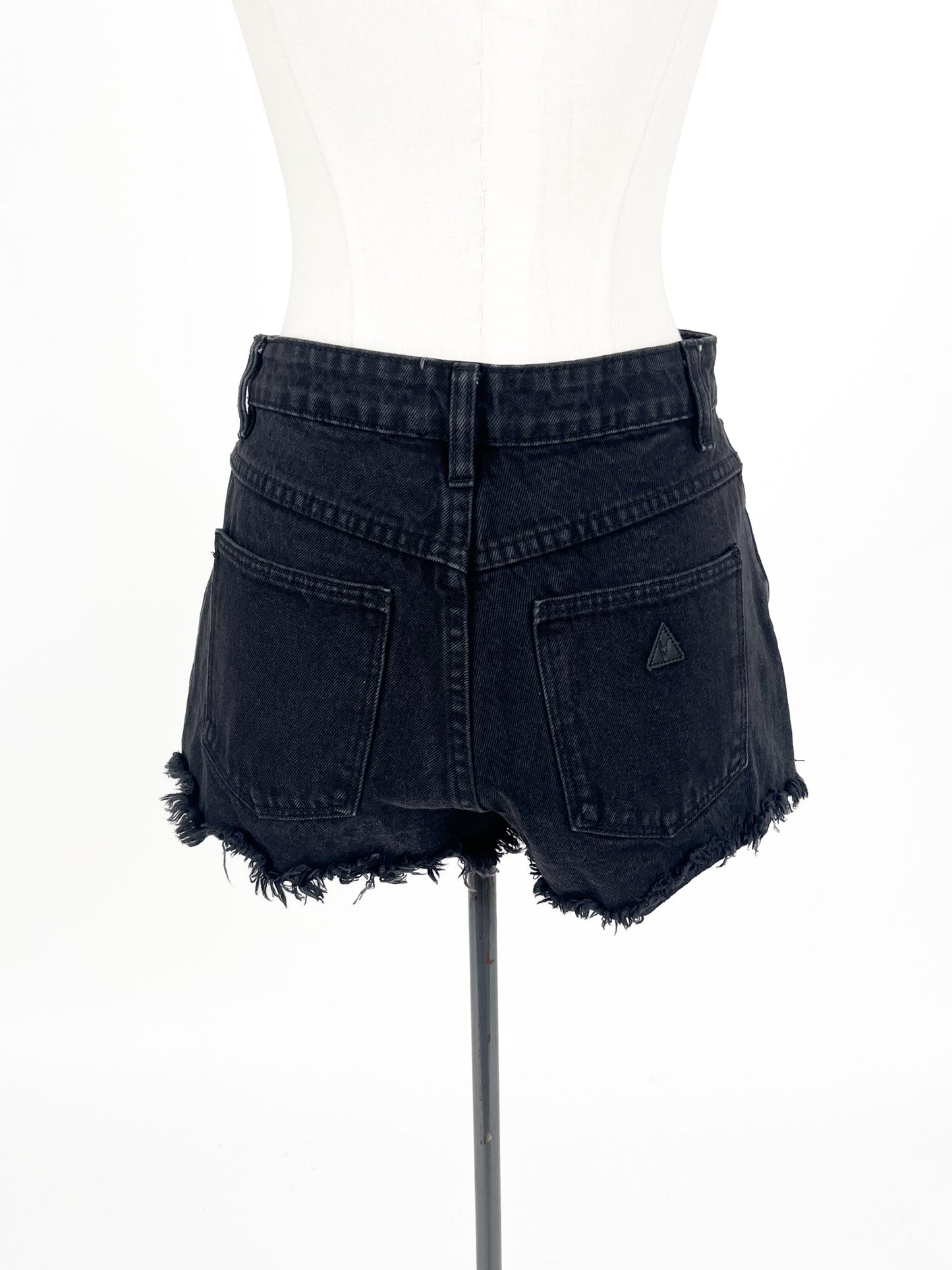 Abrand - Black Denim Shorts (Size 8)