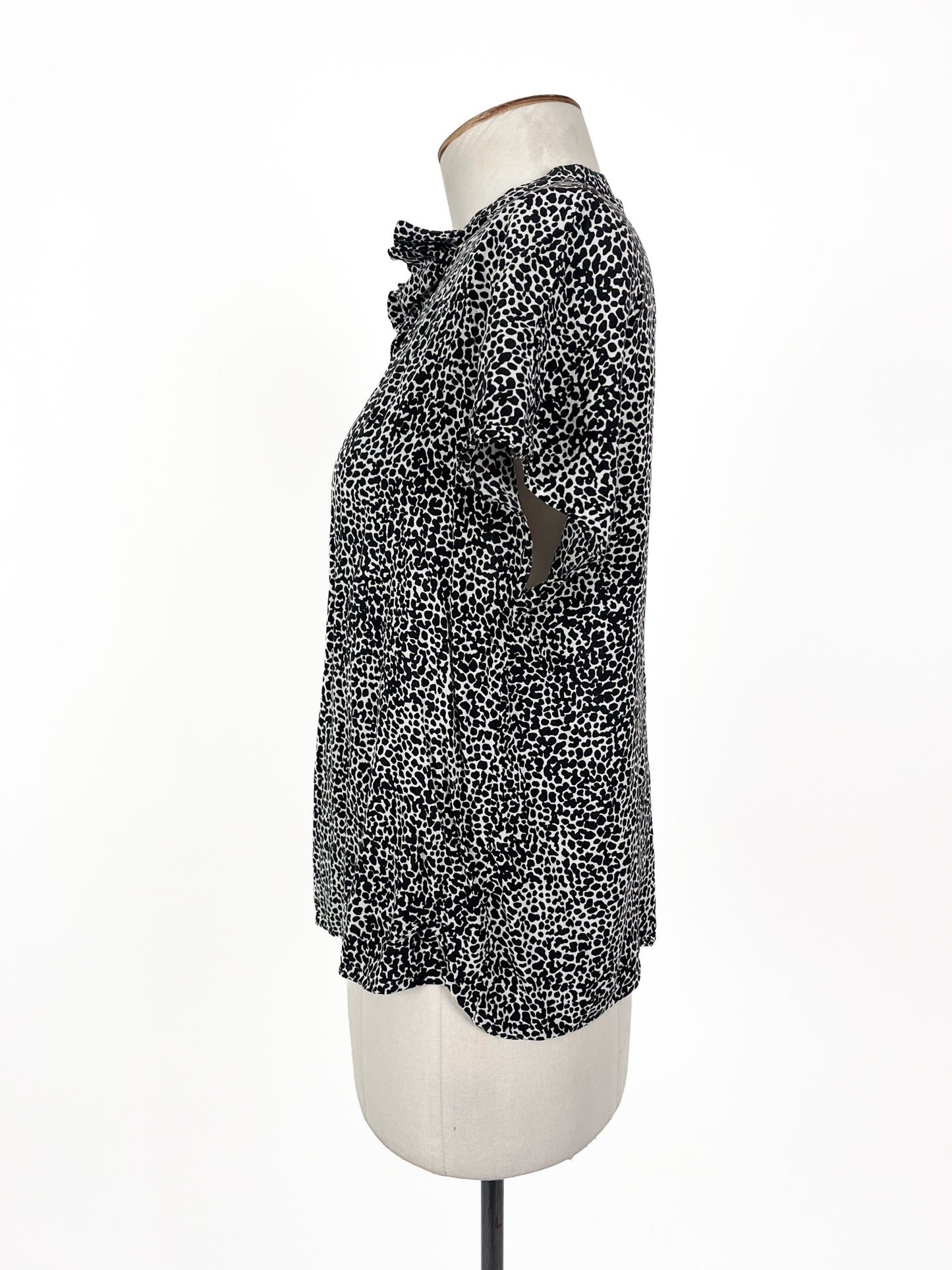 Zara - Black & White Blouse (Size S)