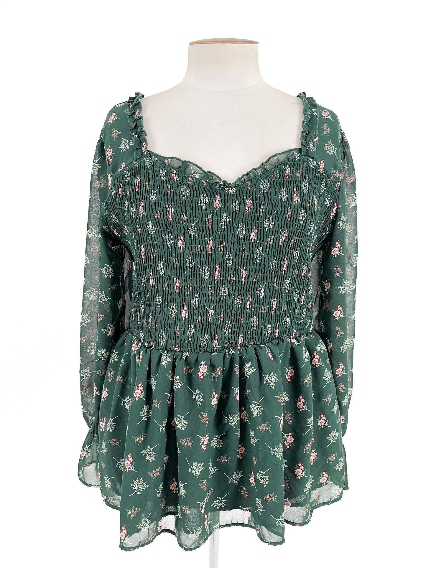 Coco & Belle | Green Casual Top | Size L