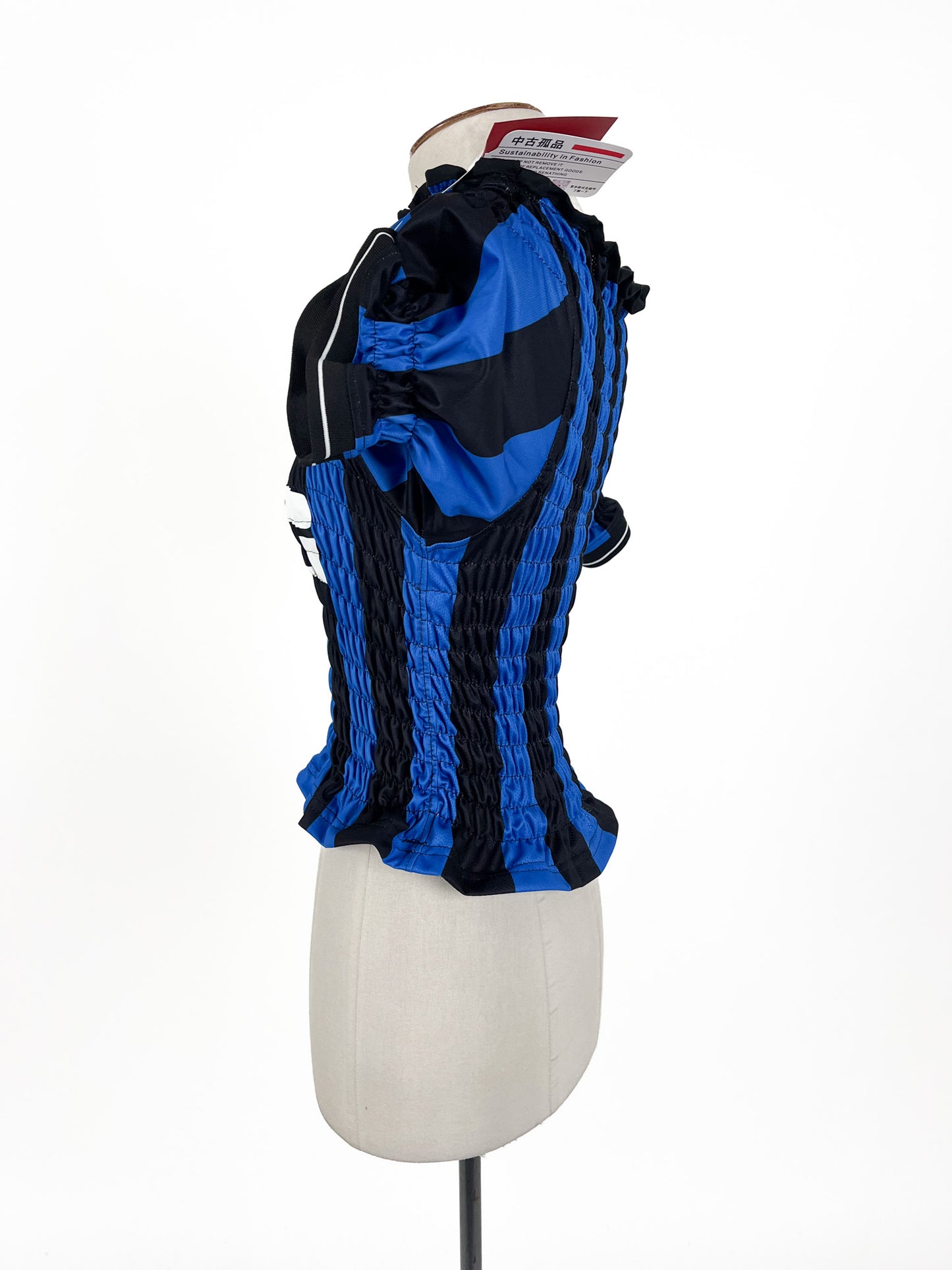 Sustainability in Fashion - Blue & Black Top (Size XS)