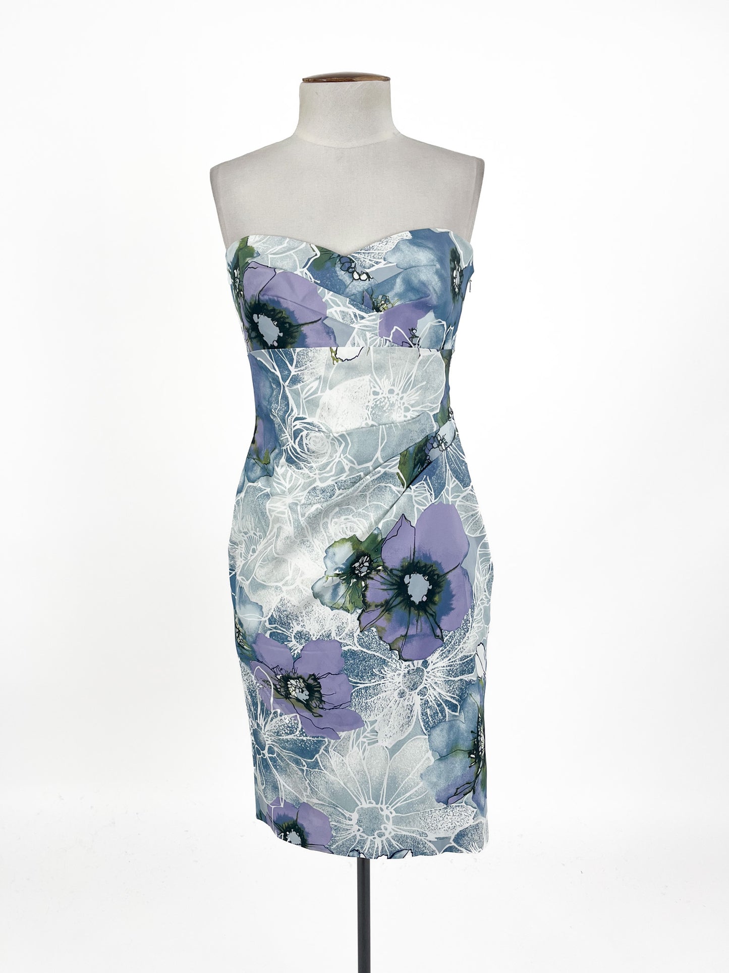 Karen Millen - Blue Midi Dress (Size 10)