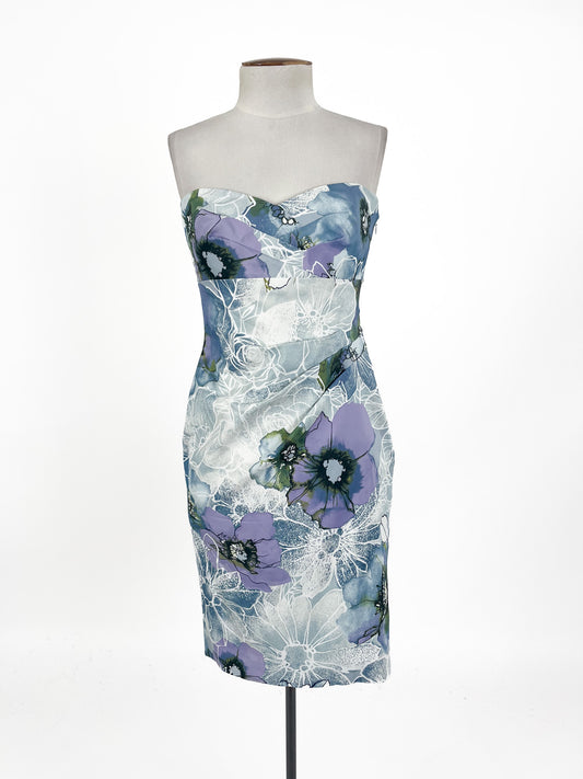 Karen Millen - Blue Midi Dress (Size 10)