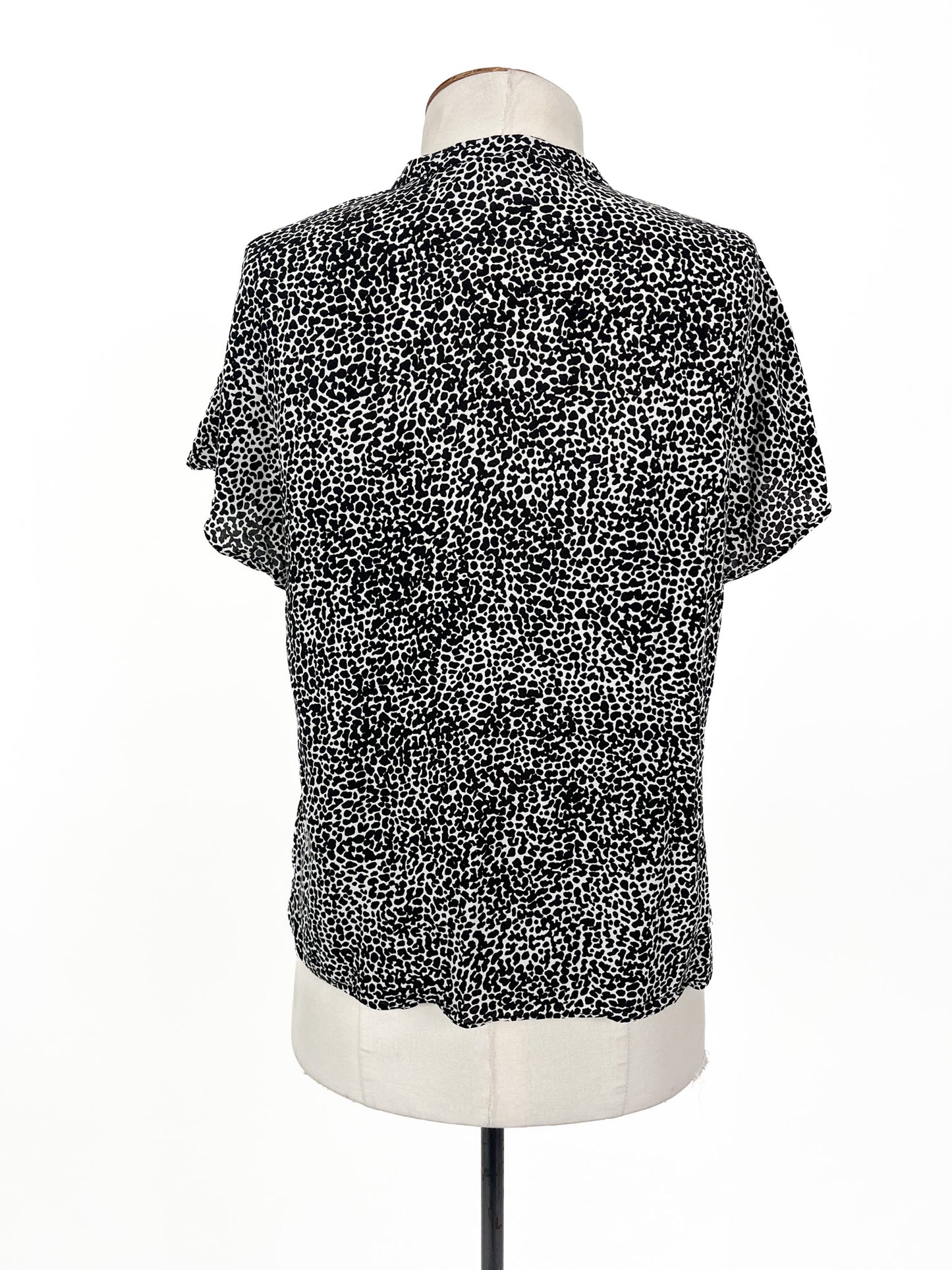 Zara - Black & White Blouse (Size S)