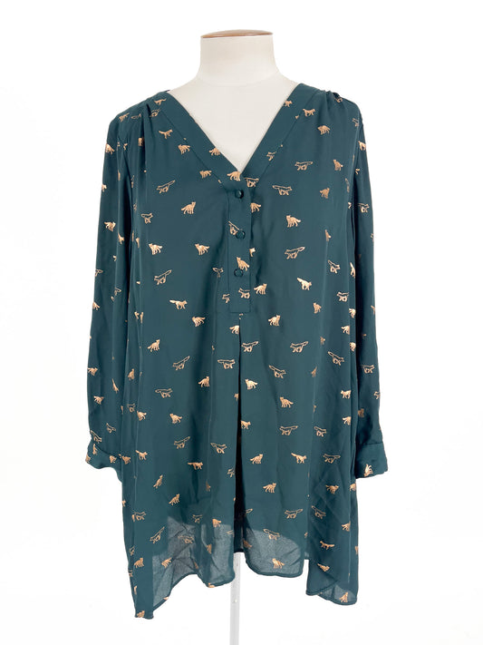 Wild Child | Green Casual/Workwear Top | Size 18