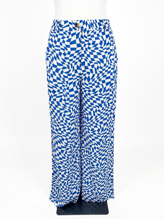 Ghanda | Blue Straight fit Pants | Size 12