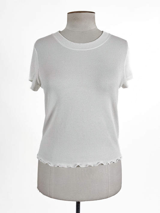 Mineral | White Casual/Sleep Top | Size M