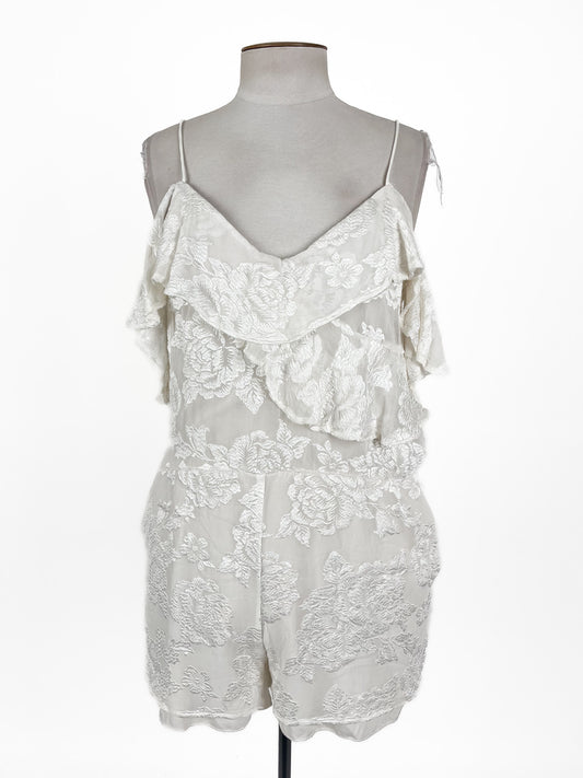 Ruby | White Casual Playsuit | Size 12