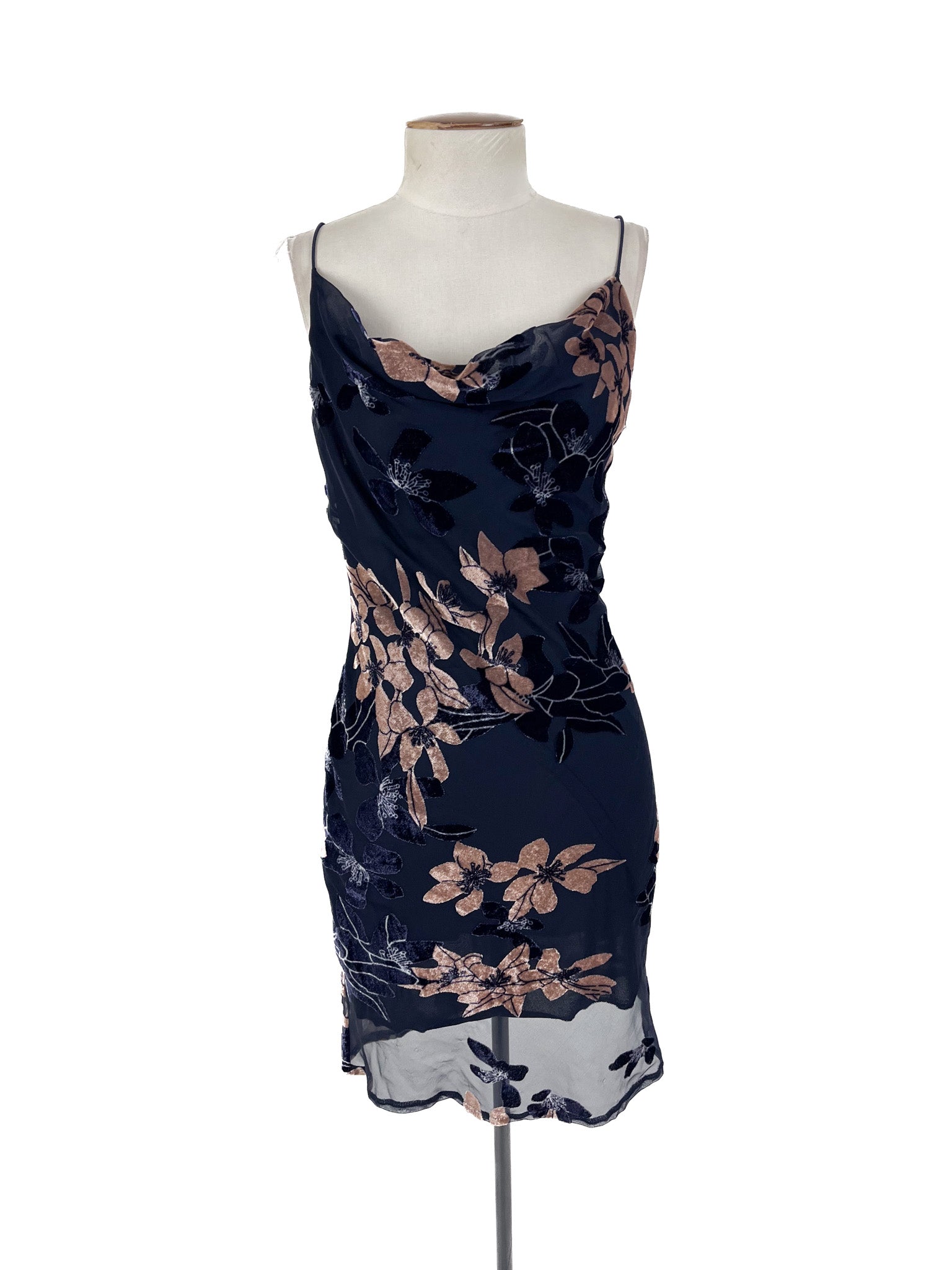 Rosebullet - Navy & Beige Mini Dress (Size 10)