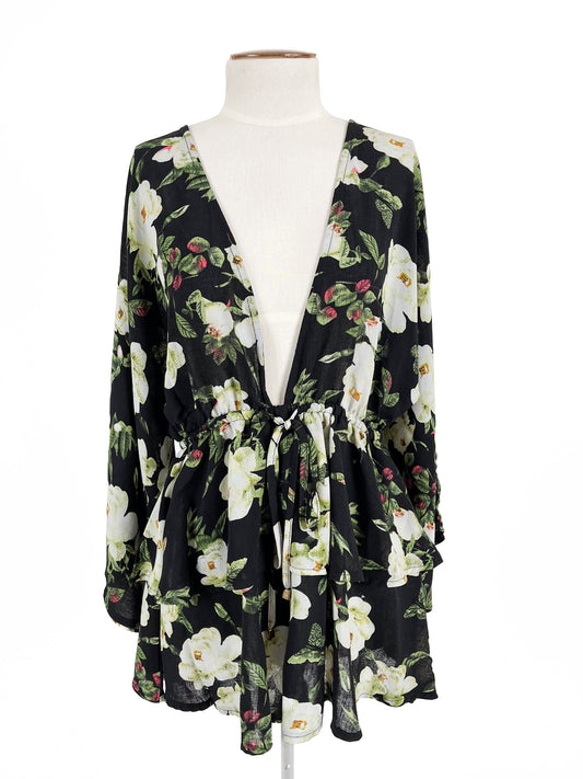 Indikah | Black Casual/Cocktail Jumpsuit | Size 8