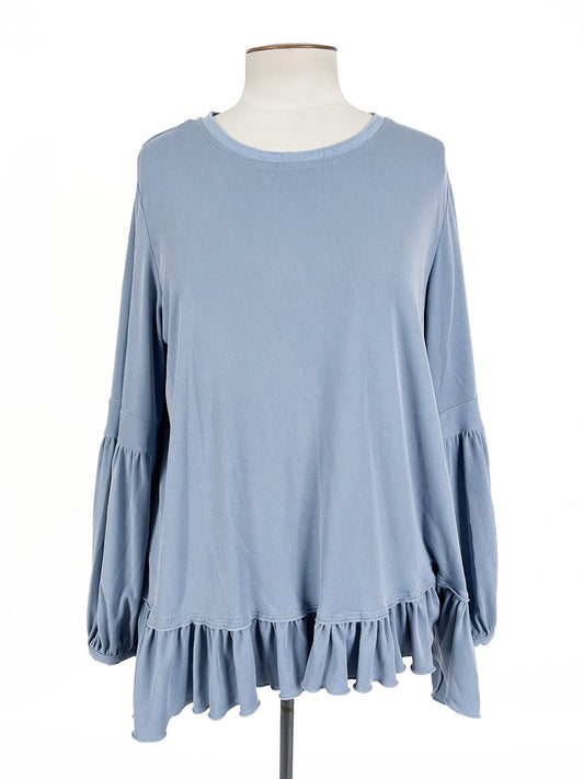 Madly Sweetly | Blue Casual Top | Size 16