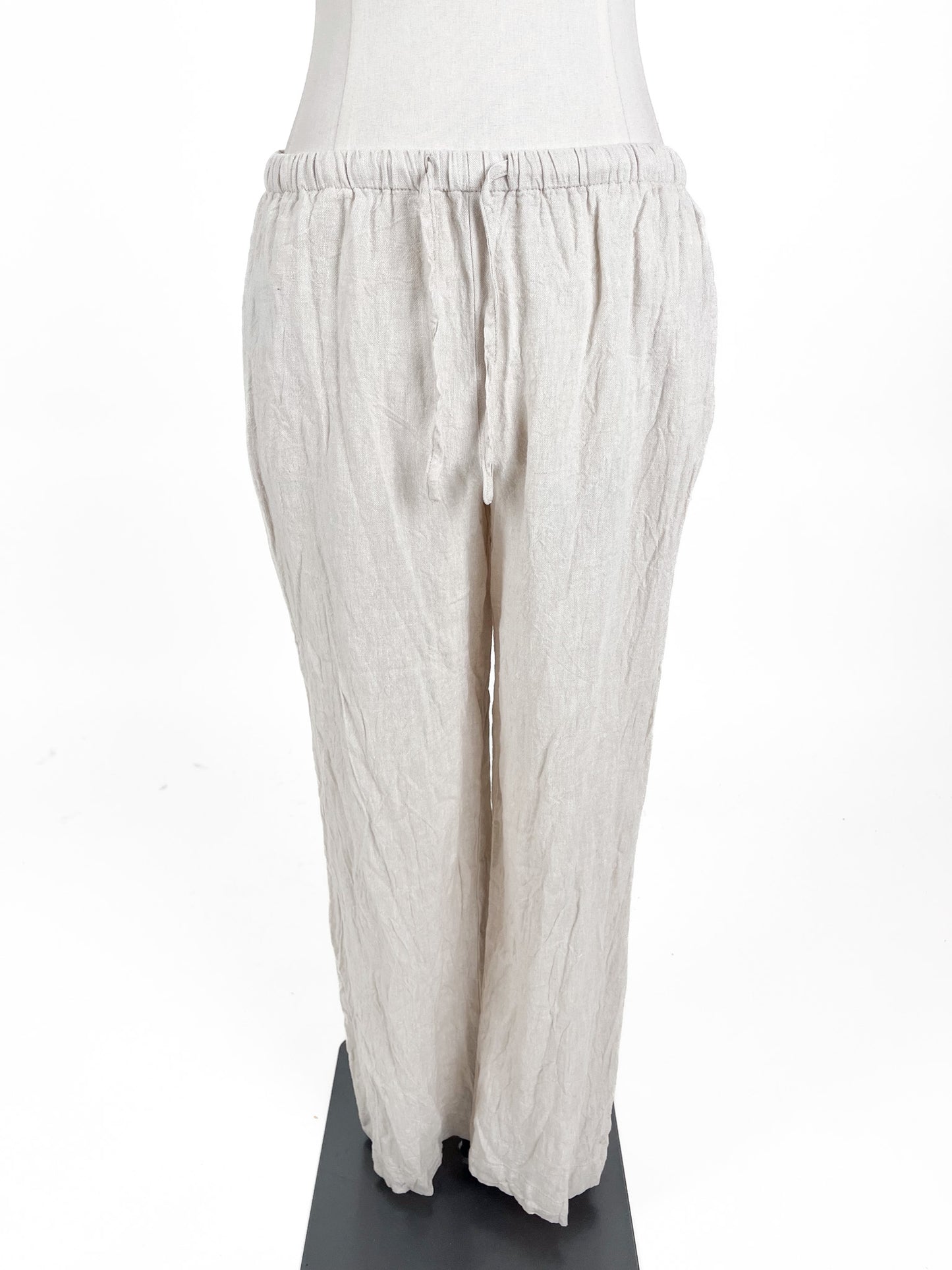 Glassons | Beige Straight fit Wide leg Pants | Size 8