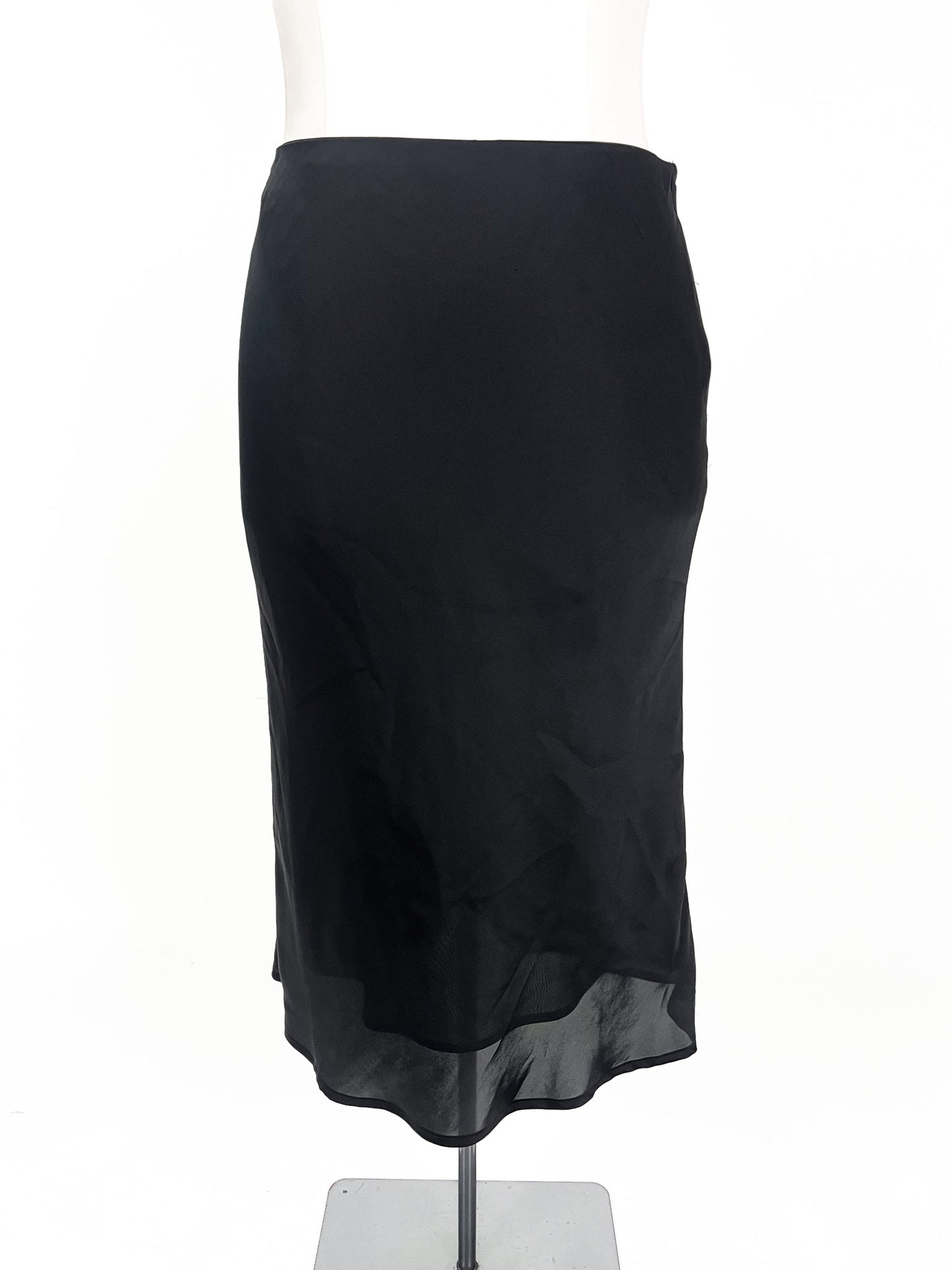 Glassons - Black Midi Skirt (Size 12)