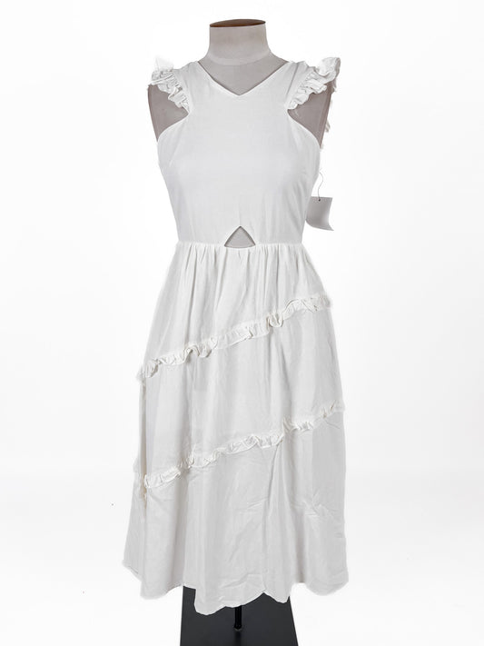The Fated | White Casual Dress | Size 10