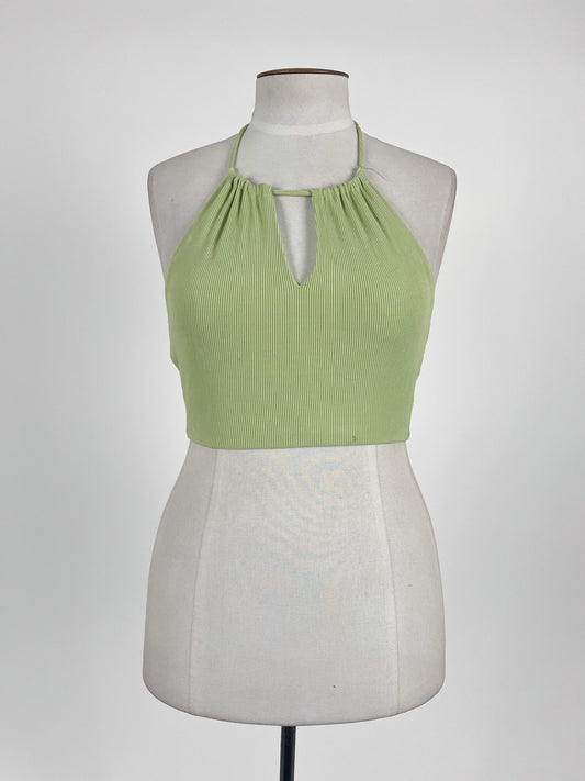 White Fox | Green Casual/Cocktail Top | Size L