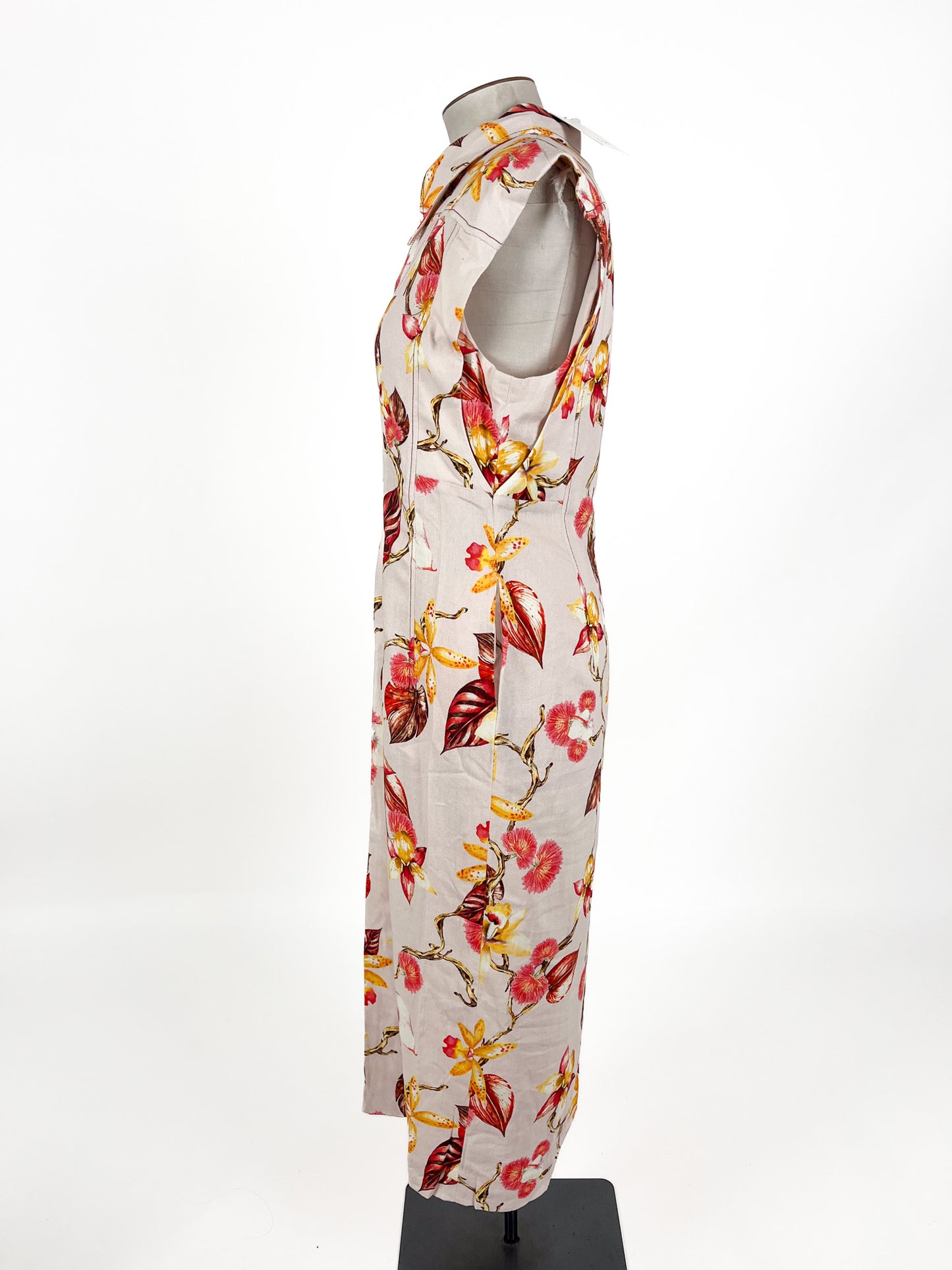 CUE - Beige Maxi Dress (Size 14)